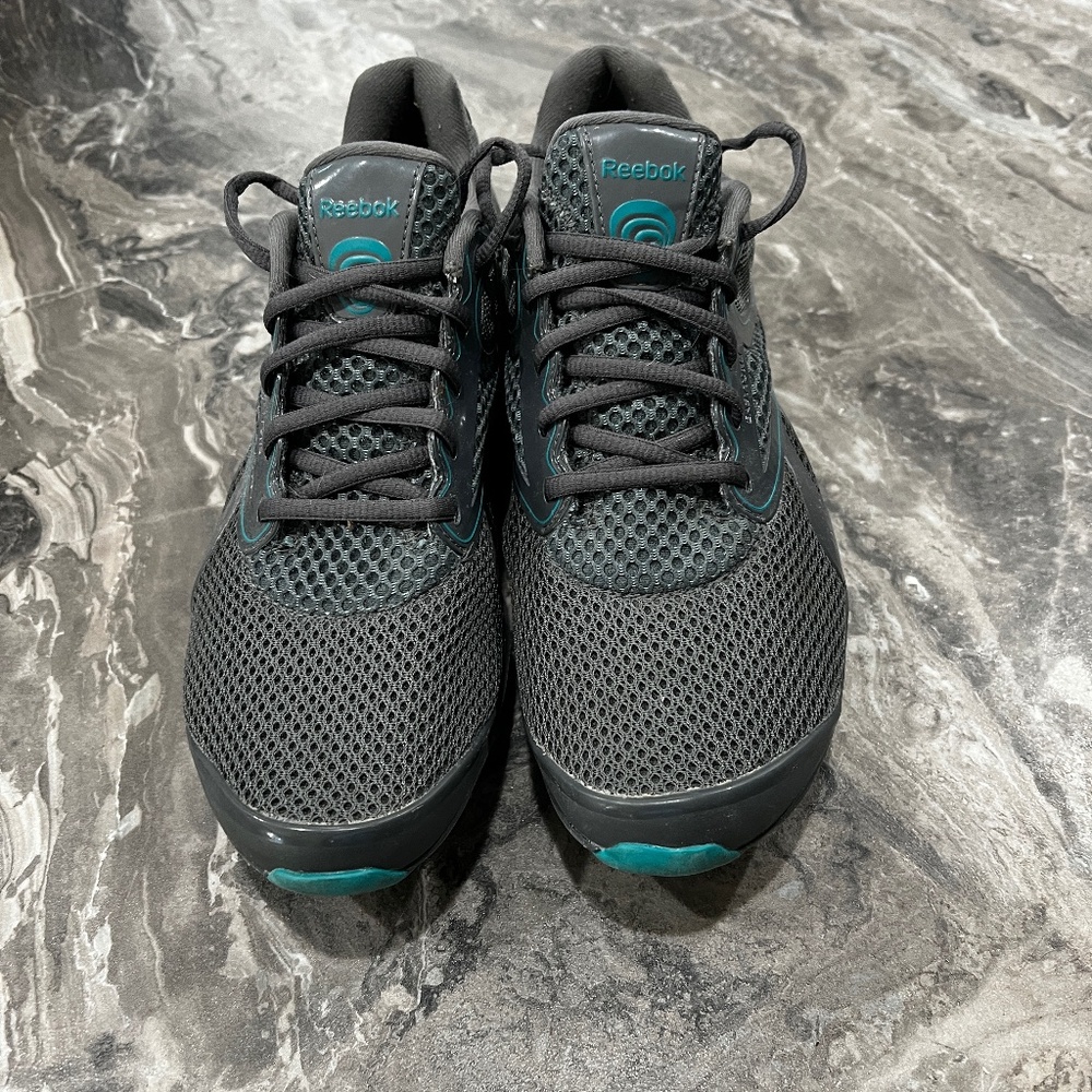 Reebok Easytone Grey Teal womens sneakers size 9.5
